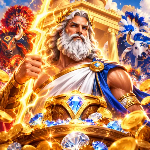 Feature de tumble em ação no Gates of Olympus com símbolos caindo em cascata